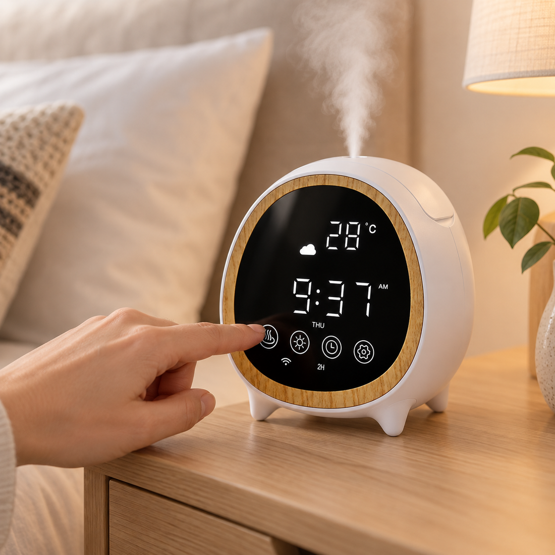 Difusor de aromas Wi-Fi com relógio, imagem 4