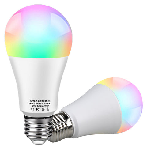 Lâmpada Inteligente Wi-Fi E27 RGB — Controlo por Voz e App