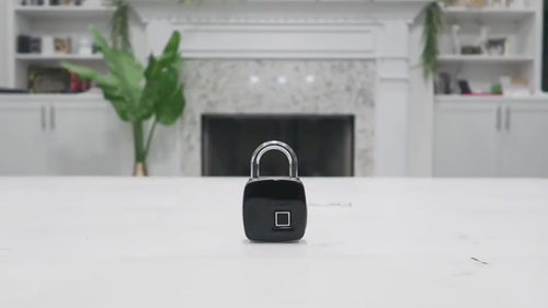 Cadeado inteligente com impressão digital, vídeo de demonstração